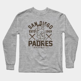 Retro San Diego Padres 1 by Buck Tee Long Sleeve T-Shirt